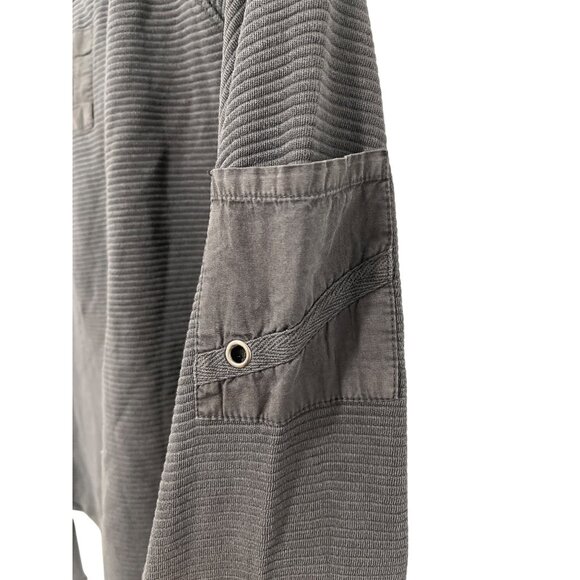 Free People So Fly Henley Size Large NWT Cropped Top Button Neck - Picture 6 of 8